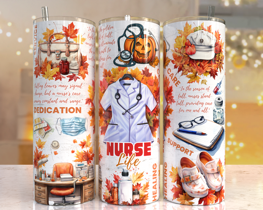 Fall Nurse Tumbler