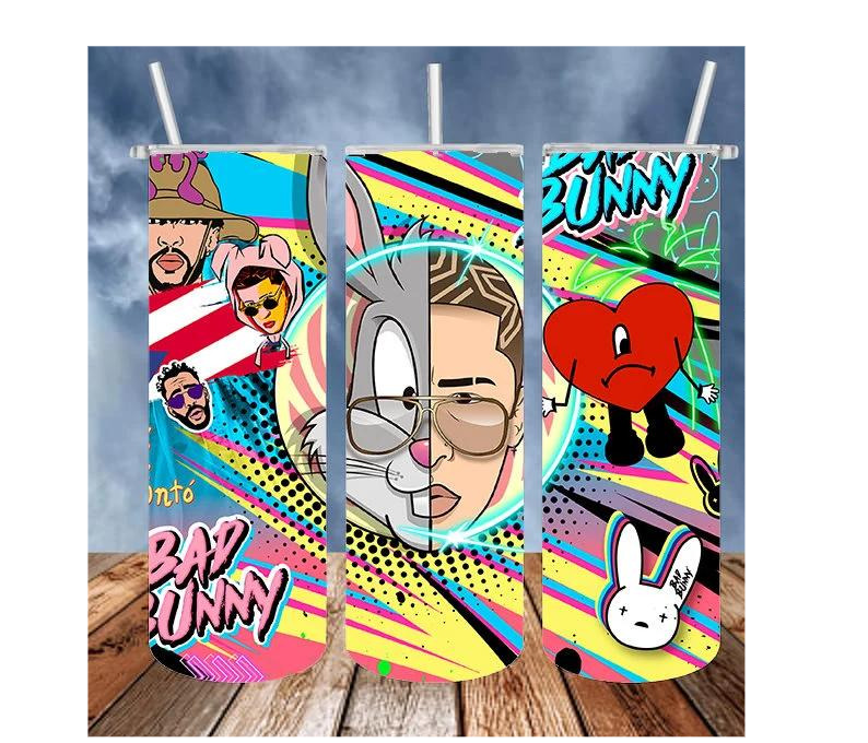 Bad Bunny Tumbler 20oz Tumbler