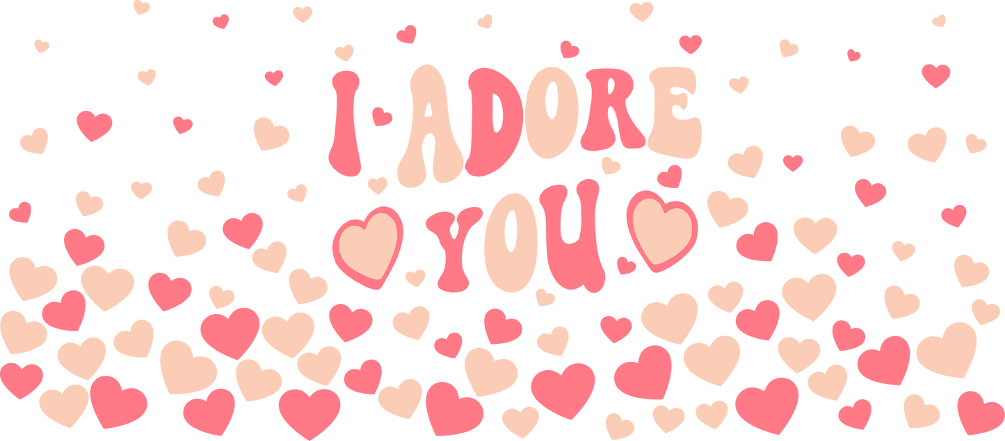 I Adore You Glass Can