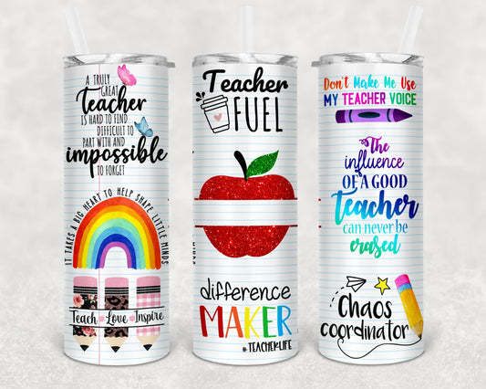 Teacher Fuel 20oz Tumbler