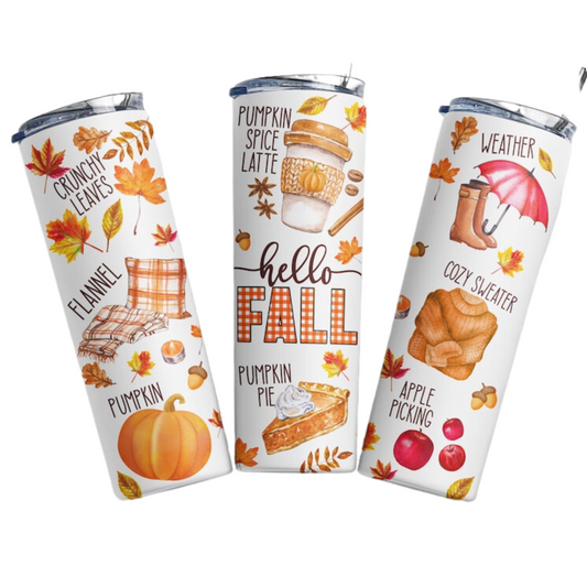 Hello Fall tumbler