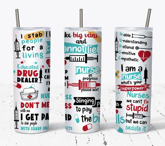 Funny Nurse Tumbler