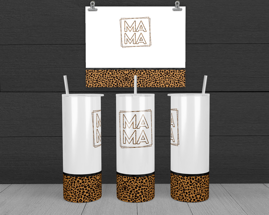 Mama Leopard print Tumbler