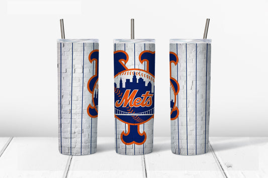 Mets Baseball Tumbler