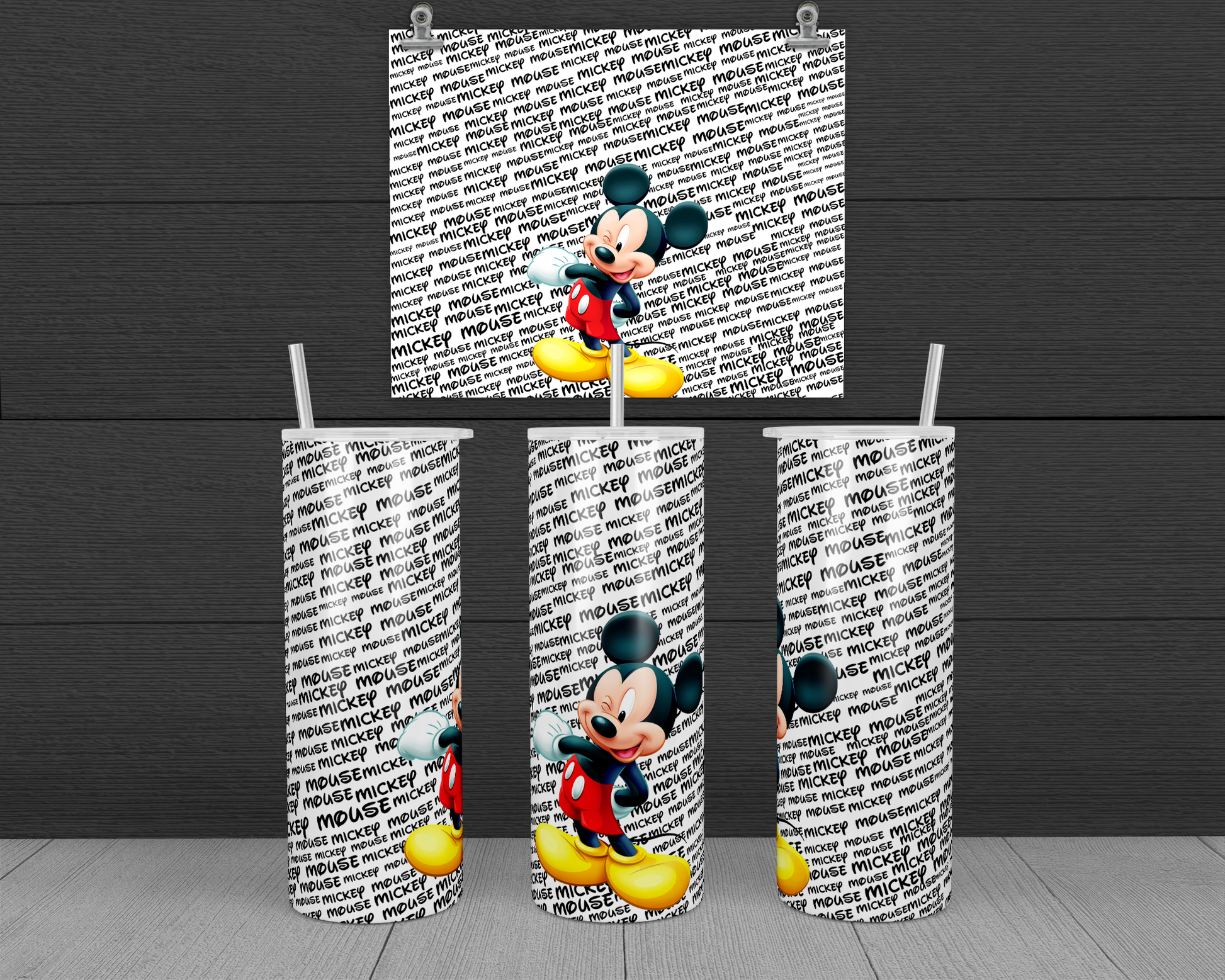 Mickey Mouse Rough Mornings Tumbler