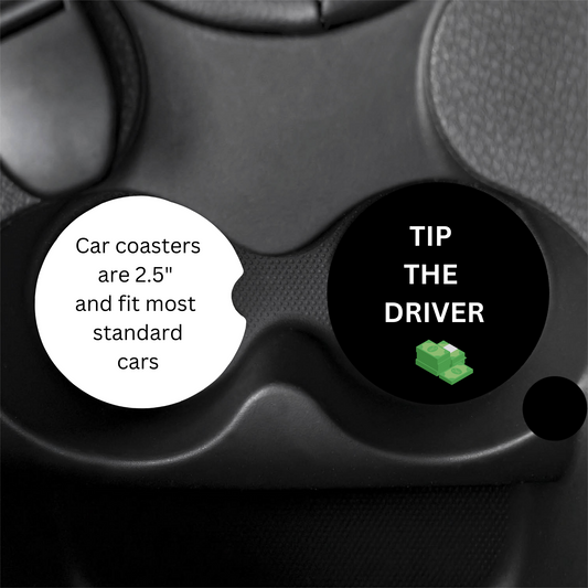 Ceramic Tip The Driver Car Coaster