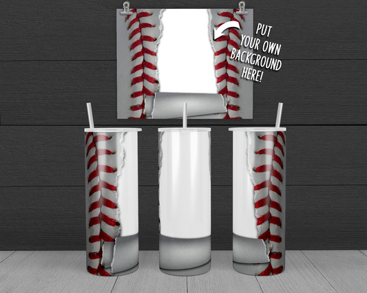 Baseball Tumbler with Photo